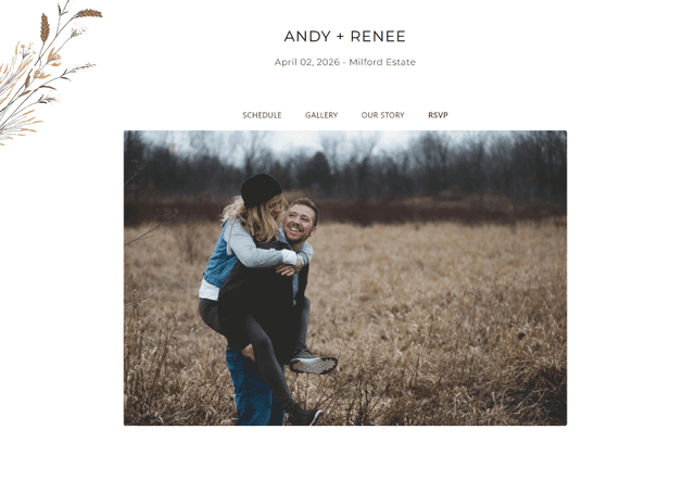 Story-driven website layout